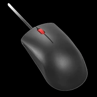 Lenovo 120 Wired Optical Mouse (1600 DPI, Ambidextrous Design, Black)
