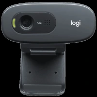 logitech HD Webcam (Plug and Play Video Calling, C270, Black)