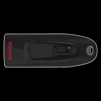 SanDisk Ultra 128GB USB (3.0) Pen Drive (Portable Design, Black)