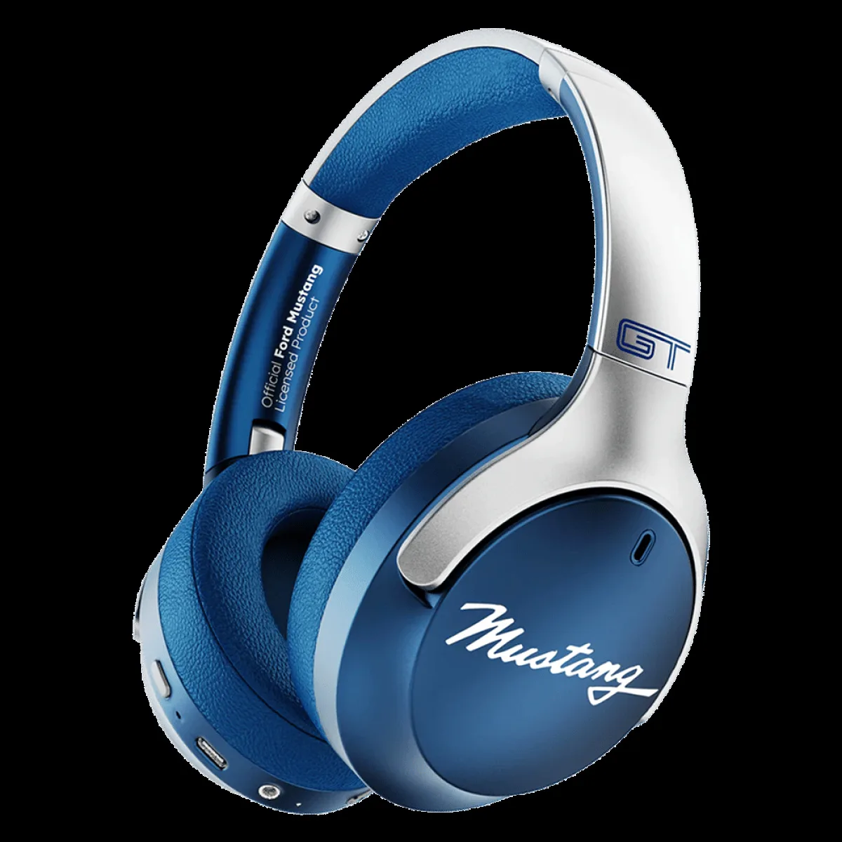 GOBOULT Mustang Q FGHP247QQQ Bluetooth Gaming Headphone with Environmental Noise Cancellation (Boom X Technology, Over Ear, Blue)