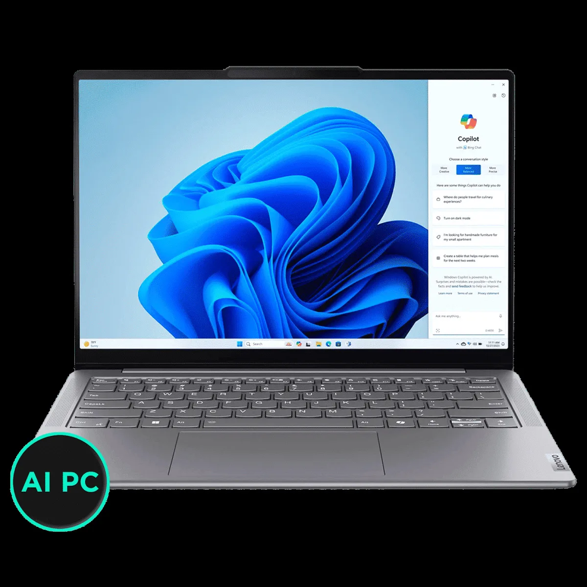 Lenovo Yoga Slim 7 14IMH9 Intel Core Ultra 7 Thin & Light Laptop (32GB, 1TB SSD, Windows 11 Home, 14 inch WUXGA OLED Display, MS Office Home 2024, Luna Grey, 1.39 KG)