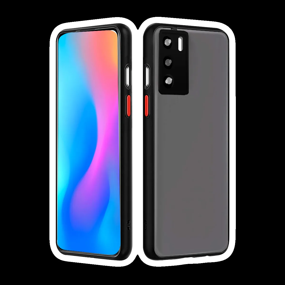 Arrow Duplex Back Cover for vivo V23 (Anti Scratch Design, Black)