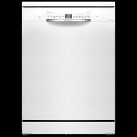 BOSCH Series 6 14 Place Settings Free Standing Dishwasher with Voice Assistant (White)