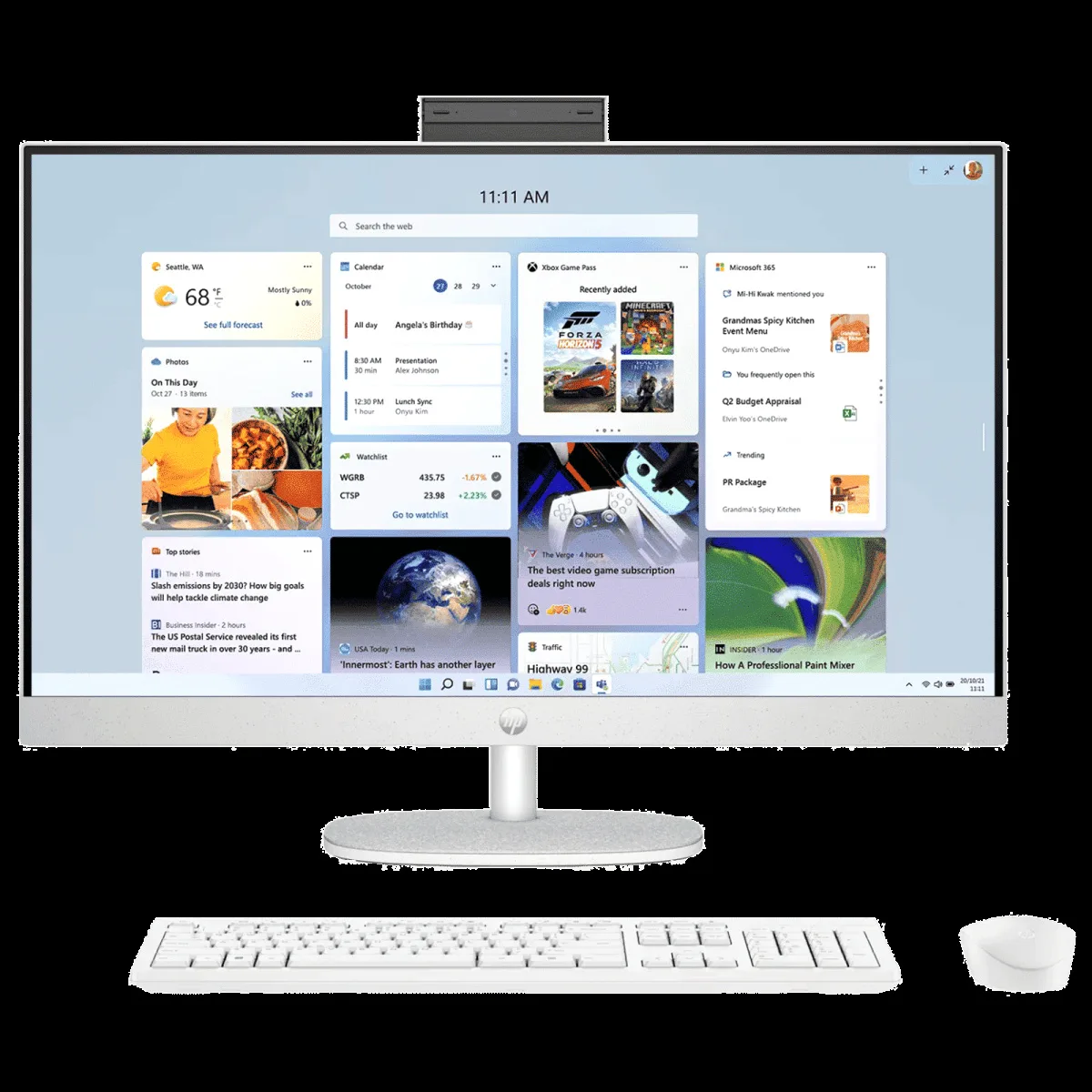 HP 27-cr1026in 27 Inch Full HD IPS Display Intel Core Ultra 5 Windows 11 Home Desktop (16GB, 512GB SSD, Intel Intergrated)