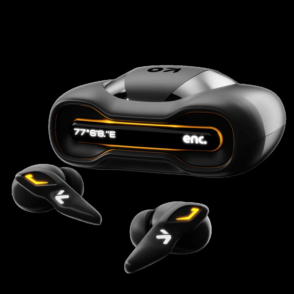 GOBOULT Ember TWS Earbuds with Environmental Noise Cancellation (IPX5 Water Resistant, Fast Charging, Black)