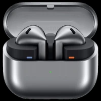 SAMSUNG Galaxy Buds3 TWS Earbuds with Active Noise Cancellation (IP57 Water Resistant, Super Wide Band, Silver)