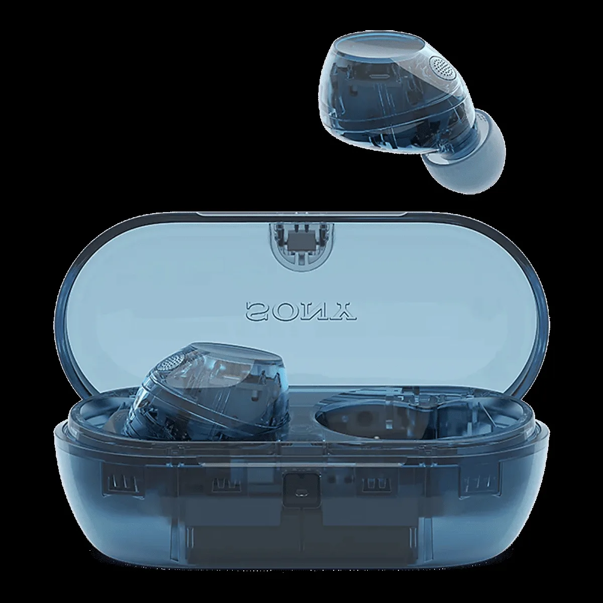 SONY WF-C710N TWS Earbuds with Advanced Noise Cancellation (IPX4 Water Resistant, Noise Sensor Technology, Glass Blue)