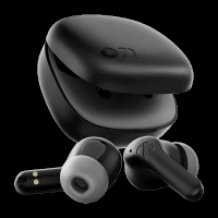 GOBOULT Cyborg TWS Earbuds with Environmental Noise Cancellation (IPX5 Water Resistant, Fast Charging, Pure Black)