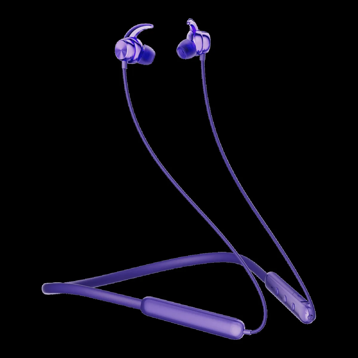 Itel N35 PRO IEB-35 Neckband (IPX5 Water Resistant, 10mm Bass Boost Driver, Purple)
