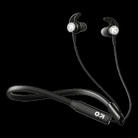 GOBOULT GX Charge RGNB156BLK Neckband with Environmental Noise Cancellation (IPX5 Water Resistant, Fast Charging, Black)