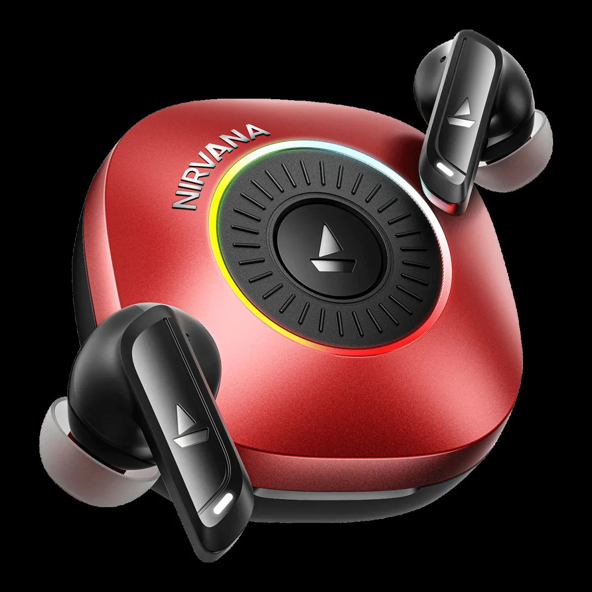 boAt Nirvana Crown PP0031 TWS Earbuds with Hybrid Active Noise Cancellation (IPX4 Water Resistance, ASAP Charge, Blazing Red)