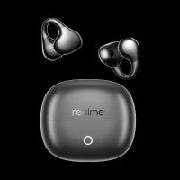 Realme Buds Clip RMA2418 TWS Earbuds with AI Environmental Noise Cancellation (IP55 Dust and Water Resistance, Smart Tap Control, Titanium Black)