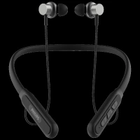 PHILIPS 1000 Series Neckband with Environmental Noise Cancellation (60 Hours Playtime, Deep Black)