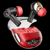 boAt Nirvana Crystl TWS Earbuds with Active Noise Cancellation (IPX4 Water Resistant, 60ms Low Latency, Blazing Red)