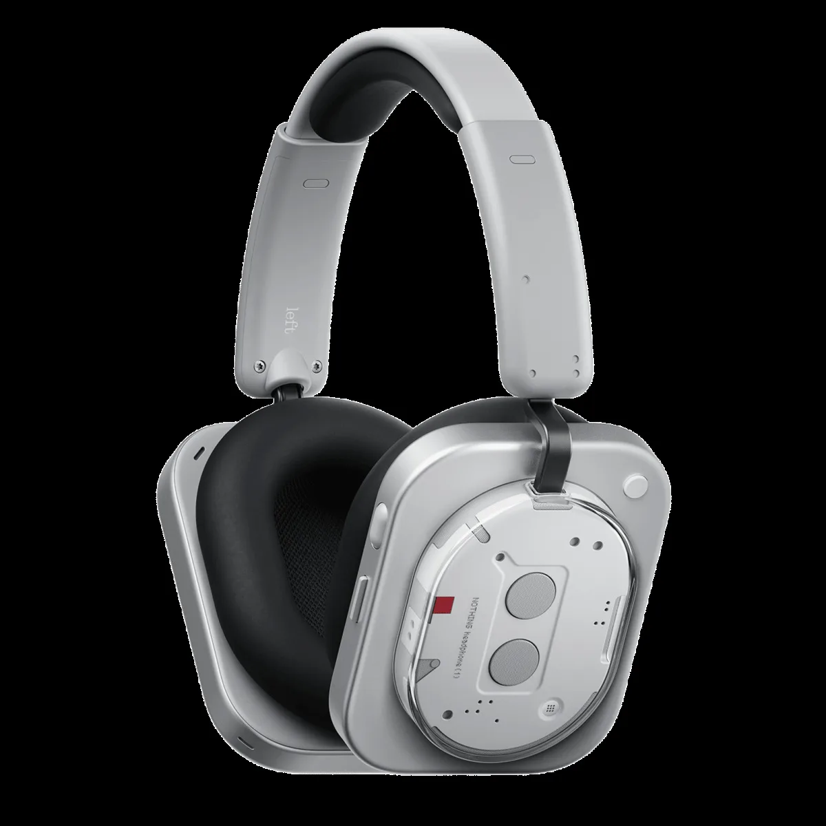 Nothing Headphone (1) A11300005 Bluetooth Headphone with Mic (Real-time Adaptive ANC, Over Ear, White)
