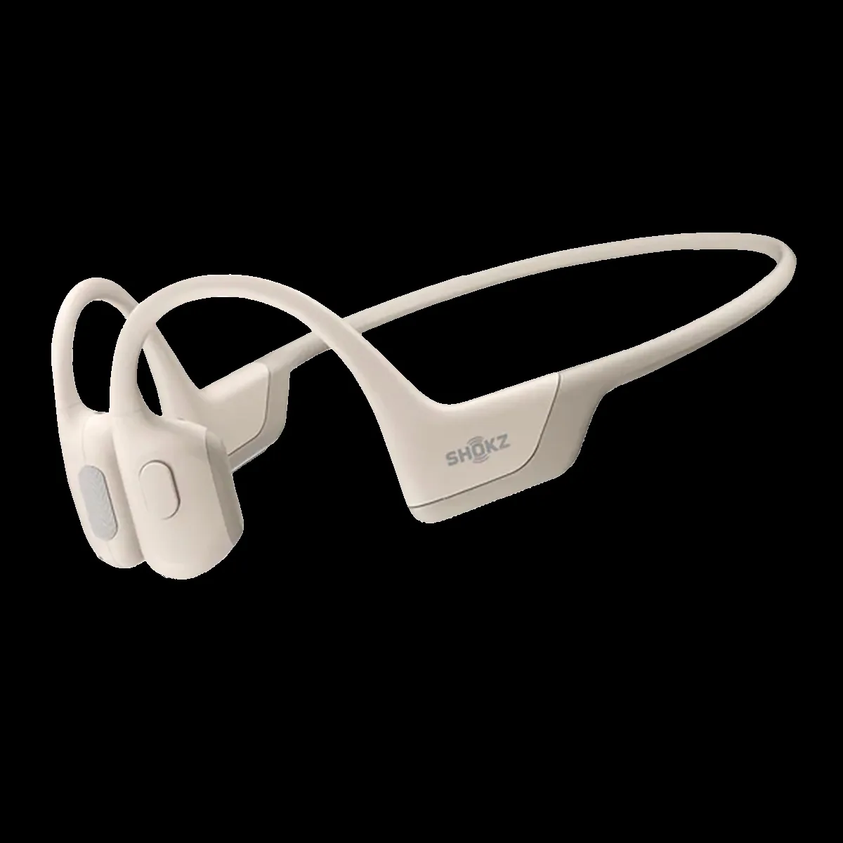 SHOKZ OpenRun Pro Bone Conduction Bluetooth Headphone with Noise Isolation (IP55 Water Resistant, Premium Sound, Beige)