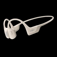 SHOKZ OpenRun Pro Bone Conduction Bluetooth Headphone with Noise Isolation (IP55 Water Resistant, Premium Sound, Beige)
