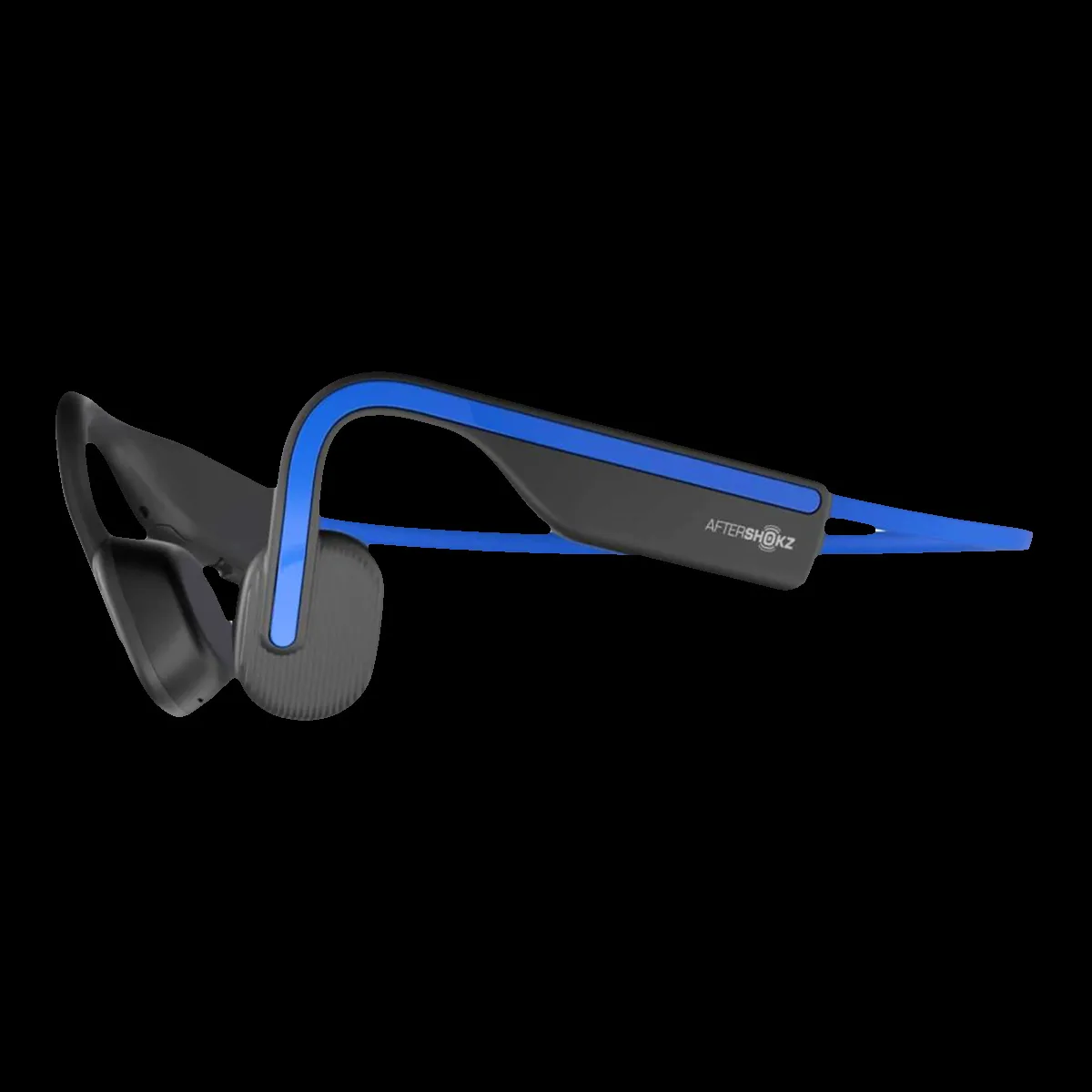 AfterShokz OpenMove Bone Conduction Bluetooth Headphone with Noise Isolation (IP55 Water Resistant, Deep Bass, Blue)