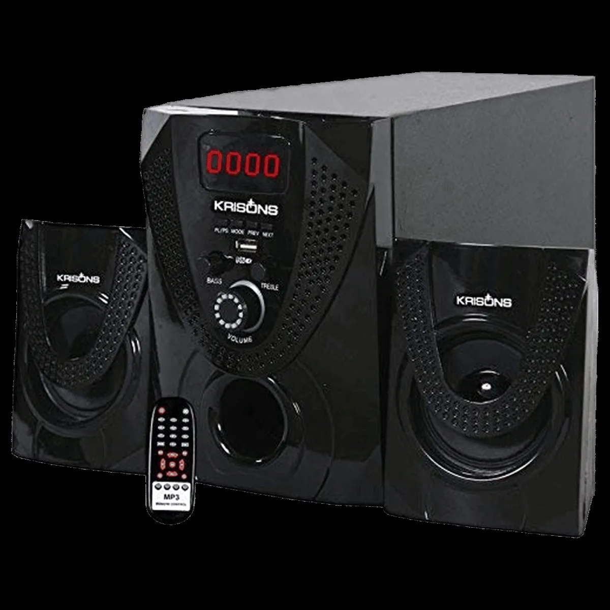 Krisons Nexon 30W Bluetooth Home Theatre with Remote (Extra Bass, 2.1 Channel, Black)