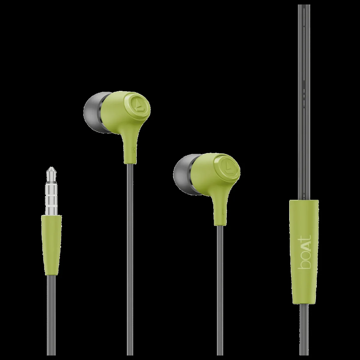 boAt Bassheads 95 Wired Earphone with Mic (3.5mm Connector, In Ear, Spirit Lime)