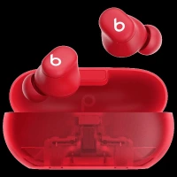 beats Solo TWS Earbuds with Passive Noise Isolation (18 Hours Playback, Transparent Red)