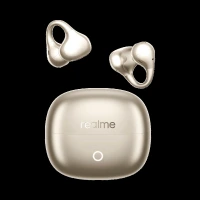 Realme Buds Clip RMA2418 TWS Earbuds with AI Environmental Noise Cancellation (IP55 Dust and Water Resistance, Smart Tap Control, Titanium Gold)