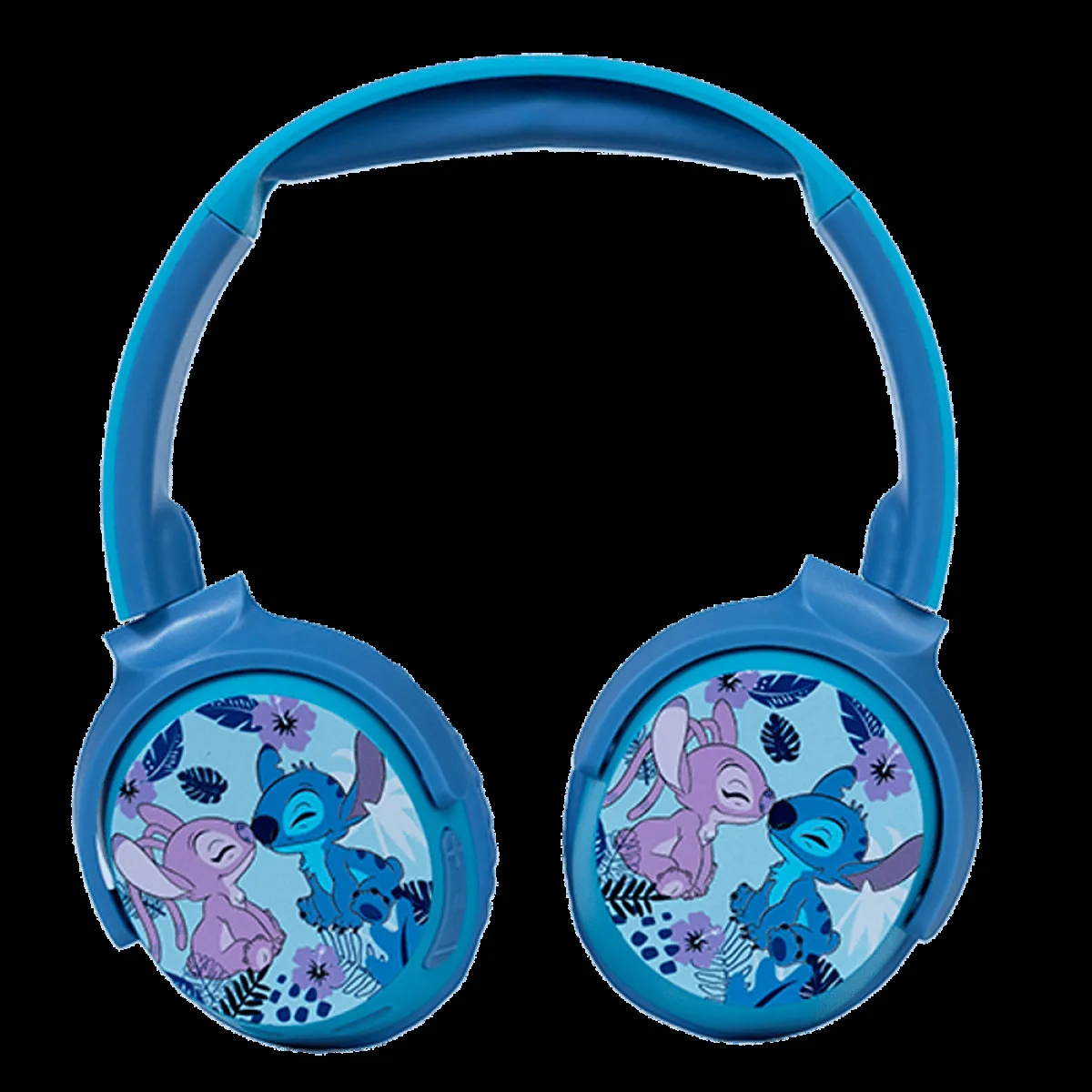 VOLKANO Disney Stitch DY-9955-ST Bluetooth Headphone with Mic (Kids Friendly Volume, Over Ear, Blue)