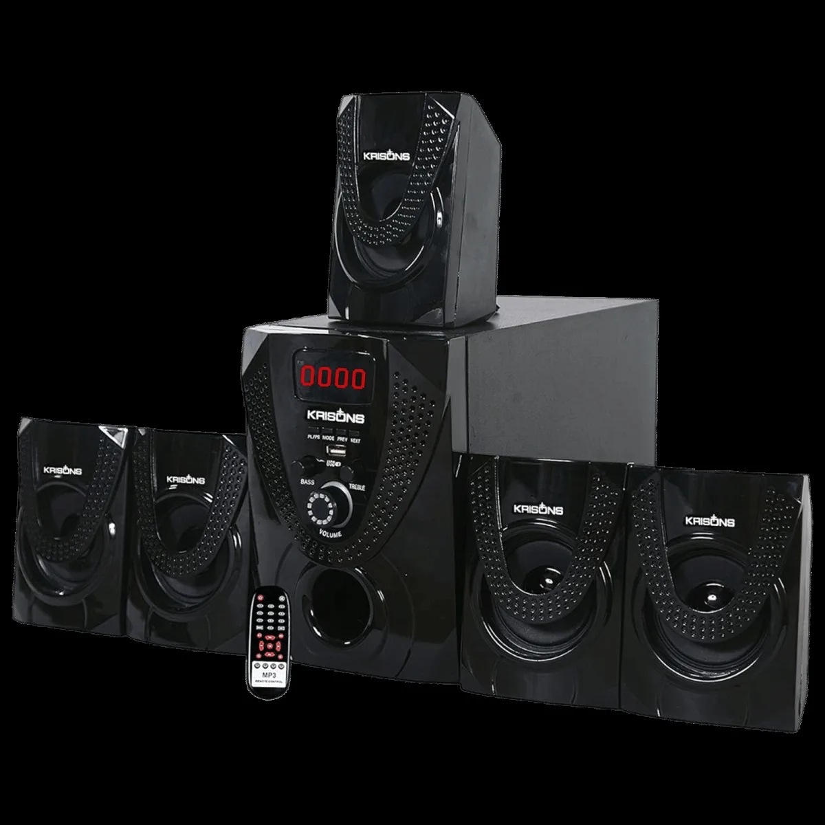 Krisons Nexon 30W Bluetooth Home Theatre with Remote (Deep Bass, 5.1 Channel, Black)
