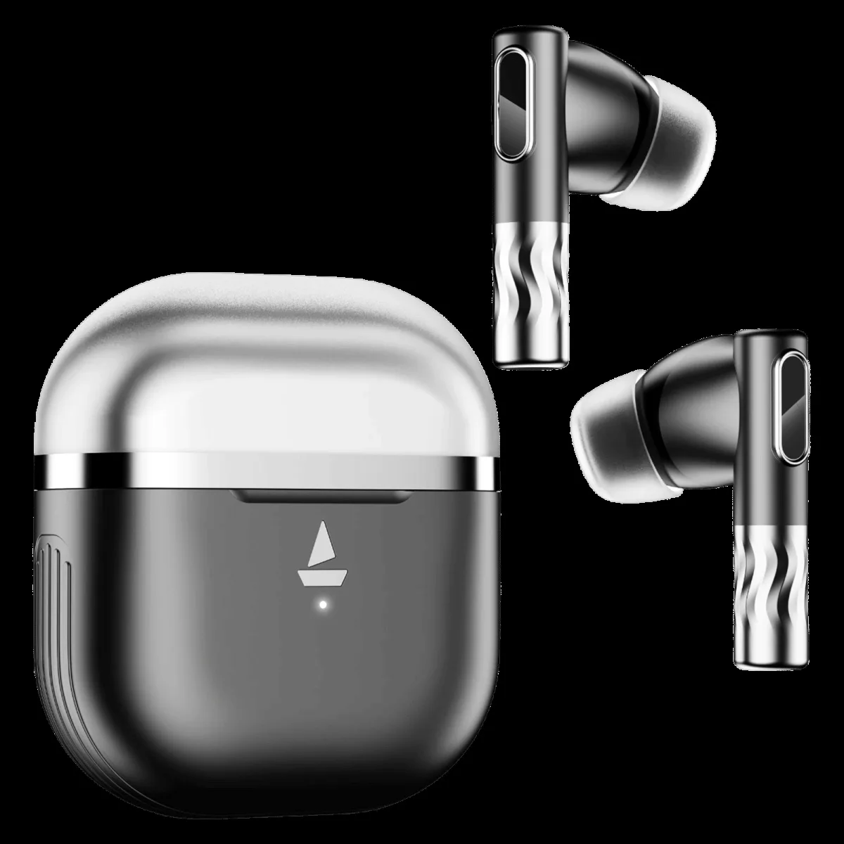 boAt Nirvana Zenith TWS Earbuds with Active Noise Cancellation (IPX5 Water Resistant, 50 Hours of Playtime, Mystique Black)
