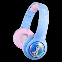 VOLKANO Disney Frozen 3D DY-3054-FR Bluetooth Headphone with Mic (Kids Friendly Volume, Over Ear, Blue)