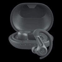 JLAB JBuds Sport ANC 4 TWS Earbuds with Hybrid Active Noise Cancellation (IP66 Sweatproof, Google Fast Pair, Black)