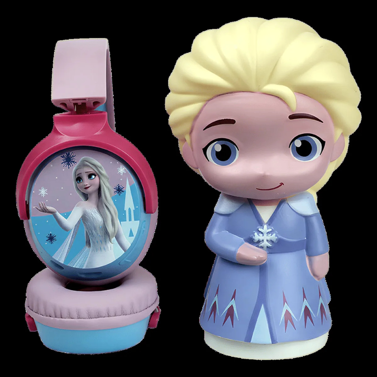 VOLKANO Disney Frozen DY-5060-FR Bluetooth Headphone with Mic (Kids Friendly Volume, Over Ear, Pink)