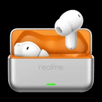 Realme Buds T500 Pro RMA2502 TWS Earbuds with Adaptive Noise Cancellation (IP55 Water Resistant, Face to Face Translator, Orange Mint)