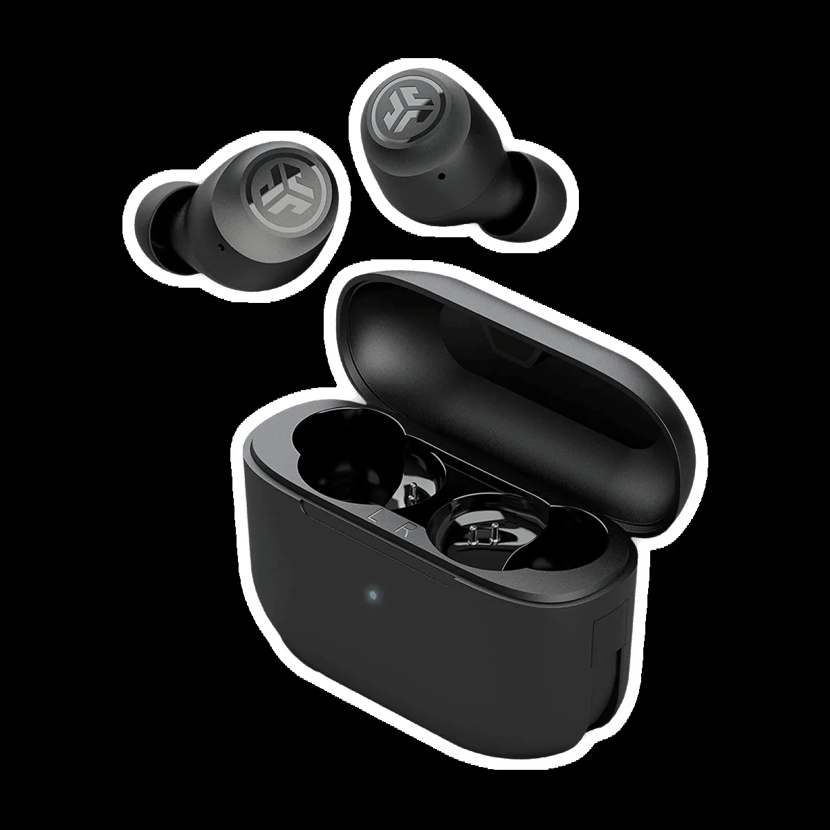 JLAB Go Air Pop IEUEBGAIRPOPRBLK12 TWS Earbuds (IPX4 Sweat & Water Resistant, 32 Hours Playback, Black)