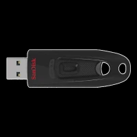 SanDisk Ultra 64GB USB (3.0) Pen Drive (Portable Design, Black)