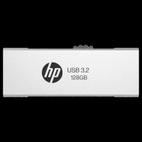 HP 818w 128GB USB Type-A (3.2) Pen Drive (Integrated Key Ring Loop, Silver)