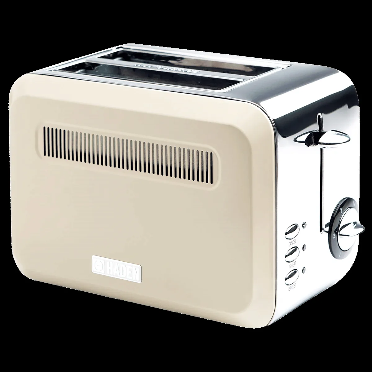 sabichi Haden Boston 815W 2 Slice Pop-Up Toaster with Chrome Base (Cream)