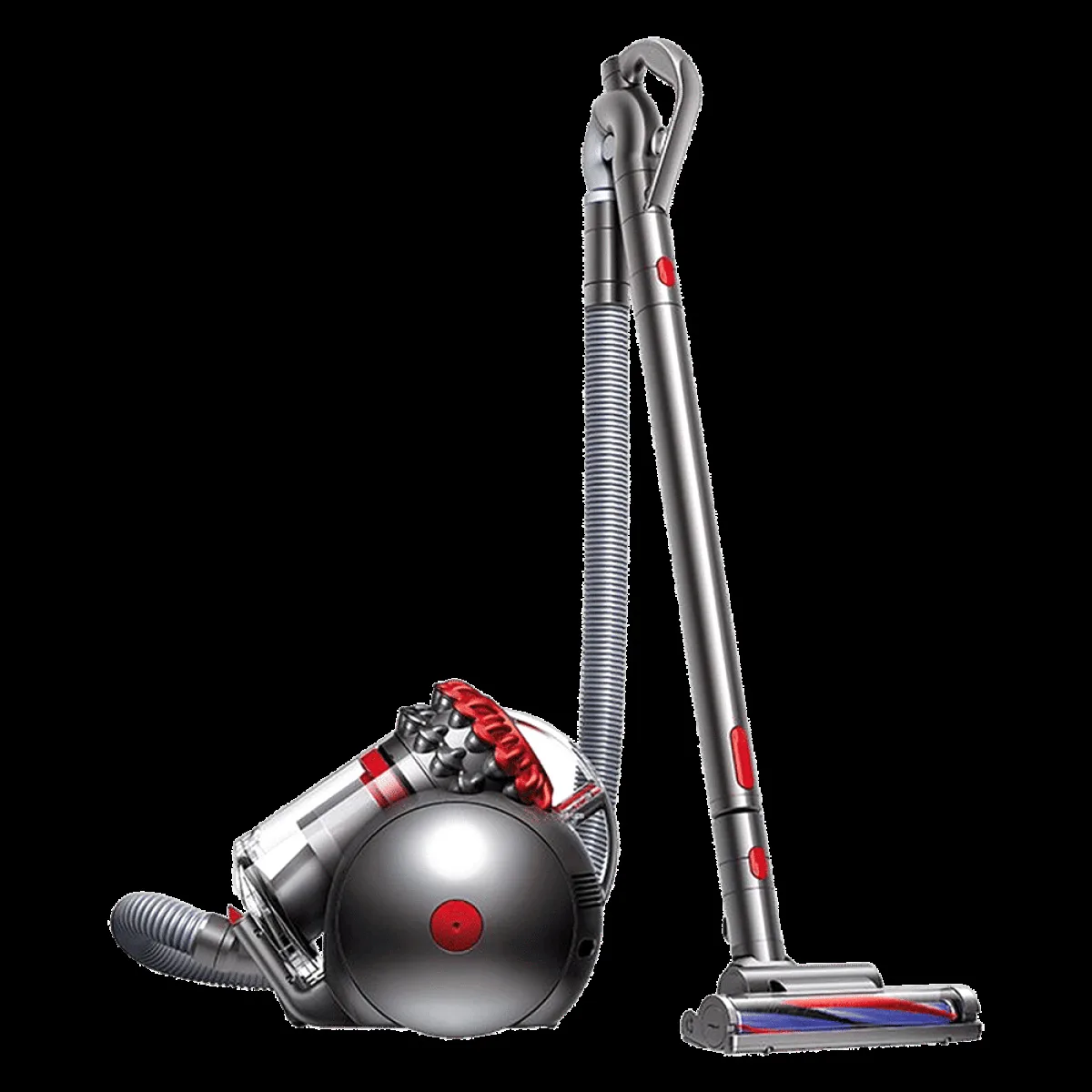 dyson Big Ball Dry Vacuum Cleaner with Radial Root Cyclone Technology (360 Degree Articulation, Silver & Red)