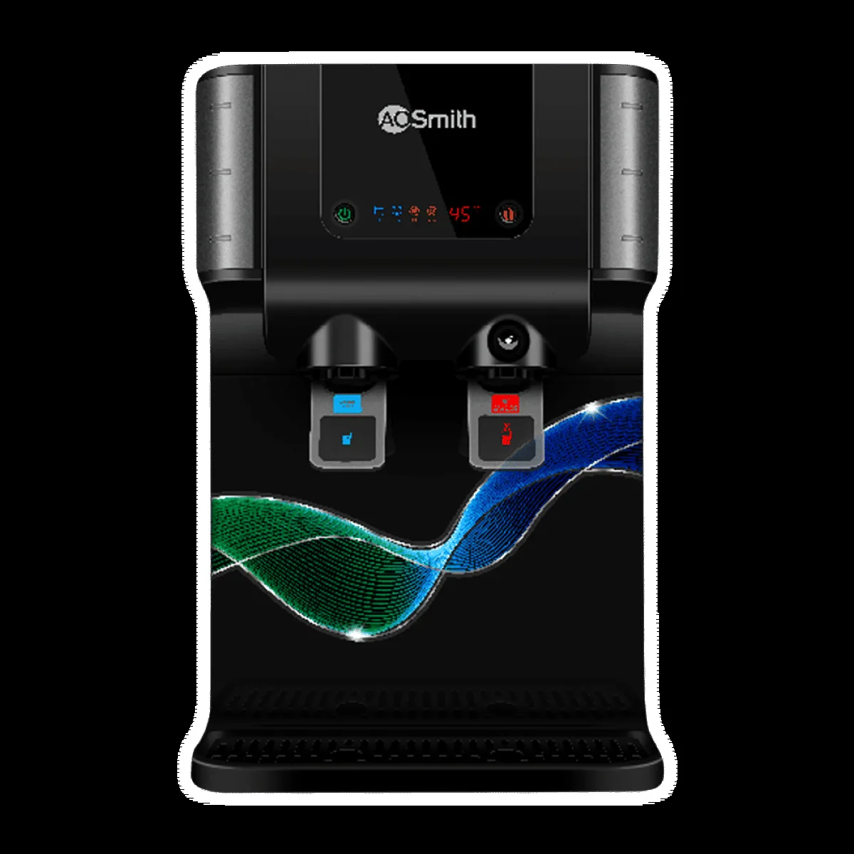 AO Smith ProPlanet P6 10L RO + SCMT Hot & Cold Water Purifier with 8 Stage Purification (Black)