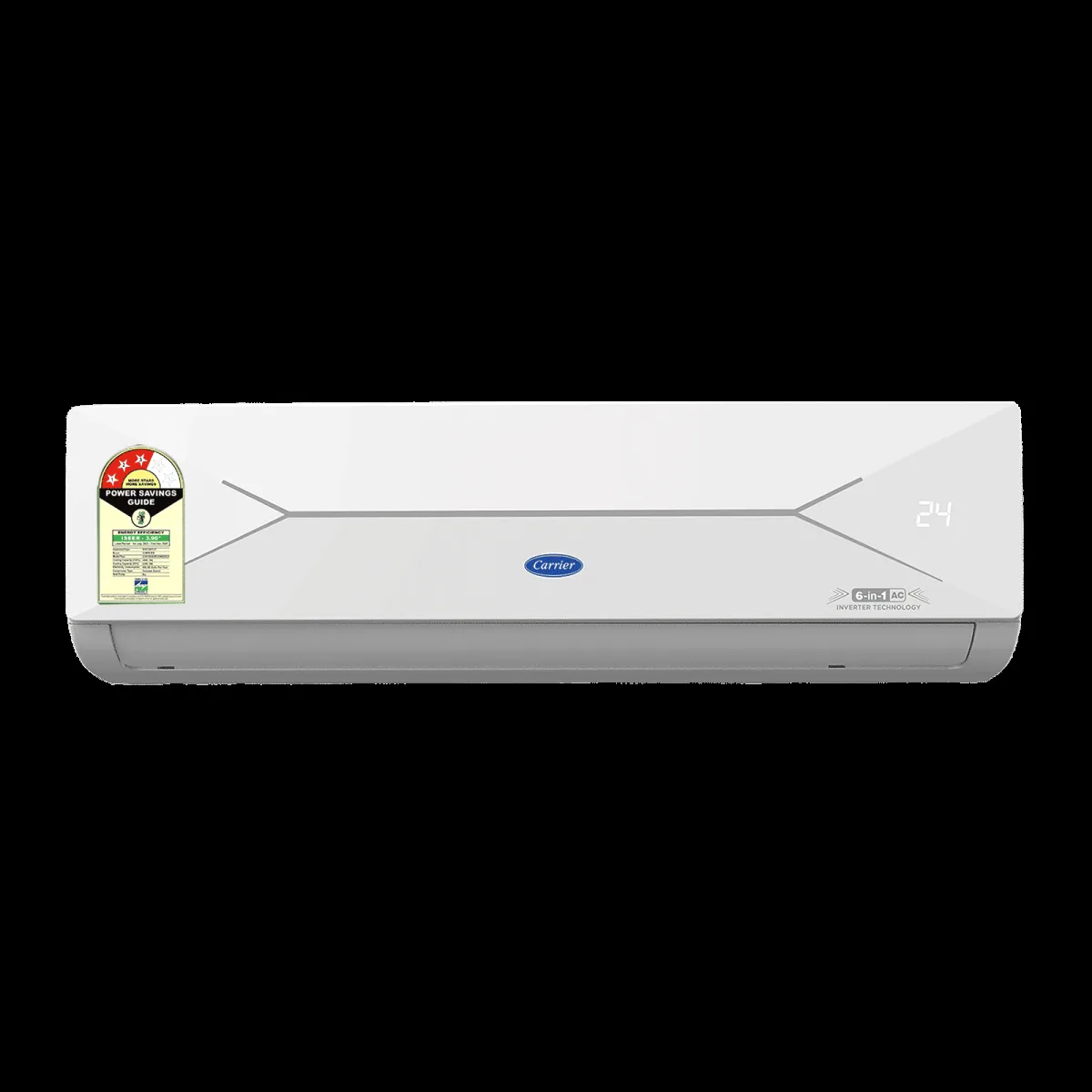 Carrier ESTER EDGE FXi 6 in 1 Convertible 1.5 Ton 3 Star Inverter Split Smart AC with Wi-Fi Supported (Copper Condenser, CAI18EE3R35W0)