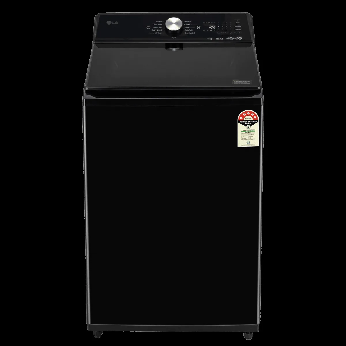 LG 11 kg 5 Star Wi-Fi Inverter Fully Automatic Top Load Washing Machine (TX Series, TX511SWO.ANBQEIL, AI Direct Drive, Onyx Black)