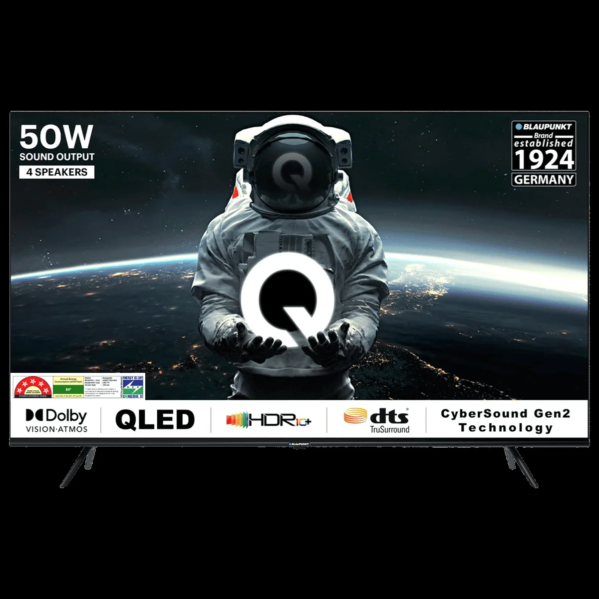 BLAUPUNKT Quantum Dot 109 cm (43 inch) 3 Star QLED 4K Ultra HD Google TV with DTS TruSurround (2023 model)