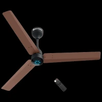 atomberg Renesa Smart 5 Star 1200mm 3 Blade BLDC Motor Smart Ceiling Fan with Remote (Boost Mode, Brown Black)