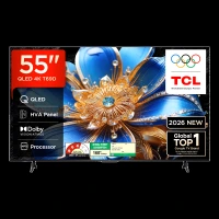 TCL T series 139.7 cm (55 inch) 3 Star QLED 4K Super Ultra HD Smart Google TV with Google Voice Assistant (2026 Model)