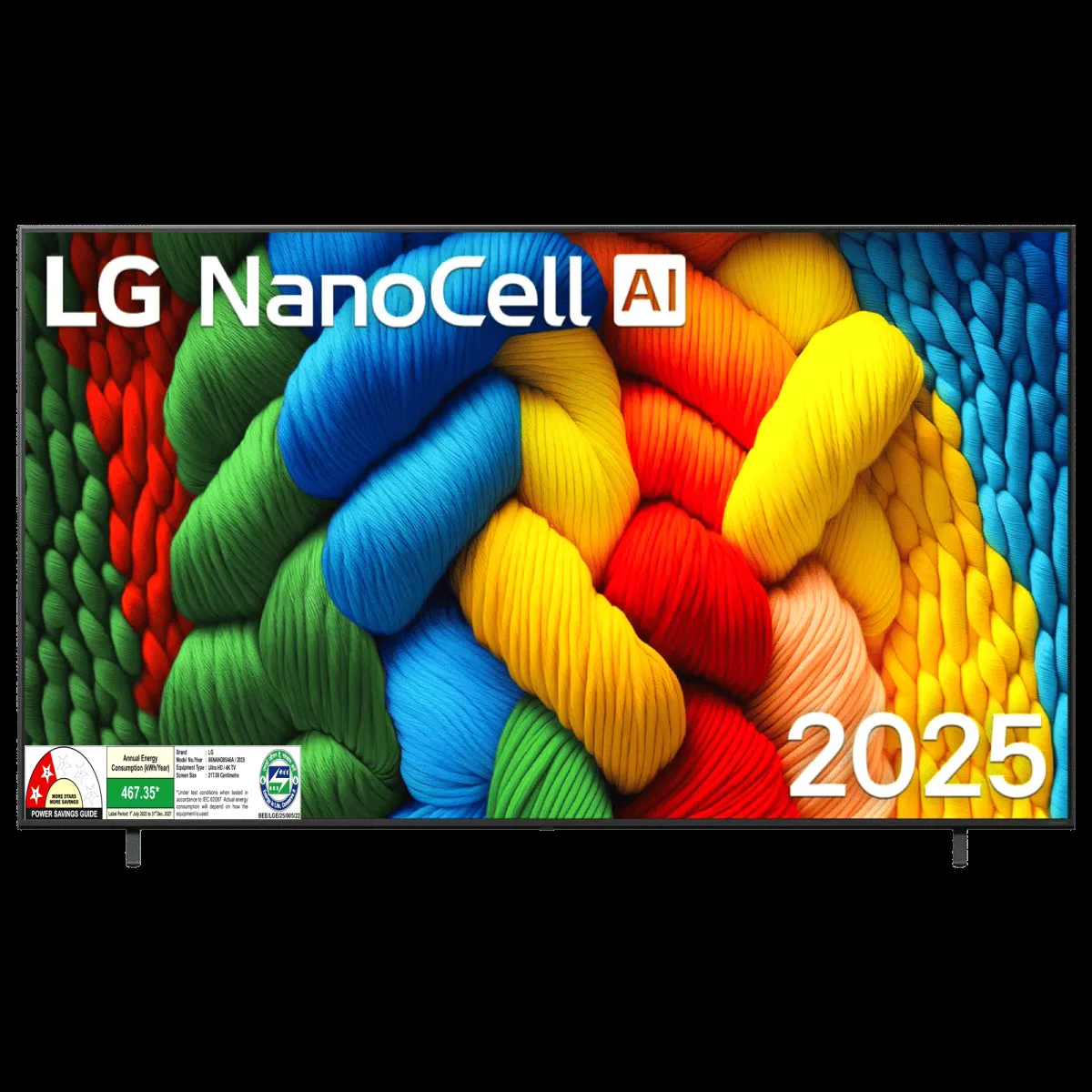 LG NanoCell AI NANO80 218 cm (86 inch) 2 Star 4K Ultra HD Smart WebOS TV with AI Magic Remote (2025 model)