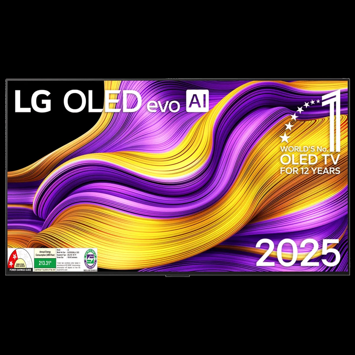 LG evo AI G5 140 cm (55 inch) 2 Star OLED 4K Ultra HD Smart WebOS TV with Dolby Vision & Dolby Atmos (2025 model)