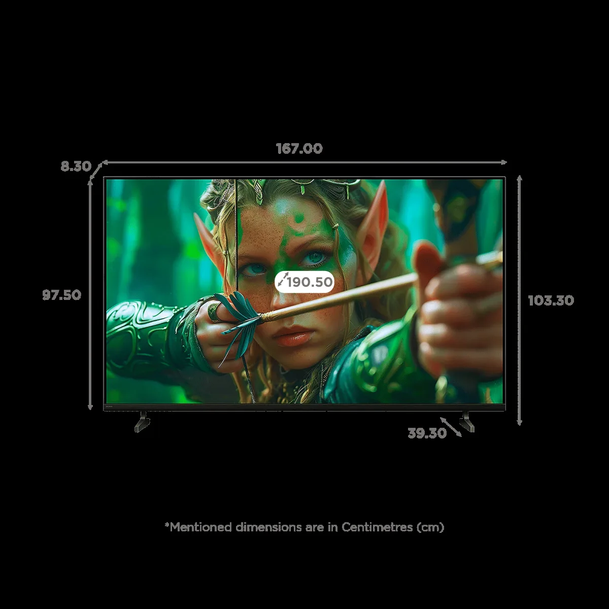 SONY BRAVIA 2 II 190 cm (75 inch) 4K Ultra HD LED Smart Google TV with Built- in Chromecast (2025 model)