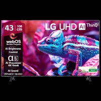 LG UR75 109 cm (43 inch) 1 Star 4K Ultra HD LED Smart WebOS TV with Built-in Alexa (2025 model)