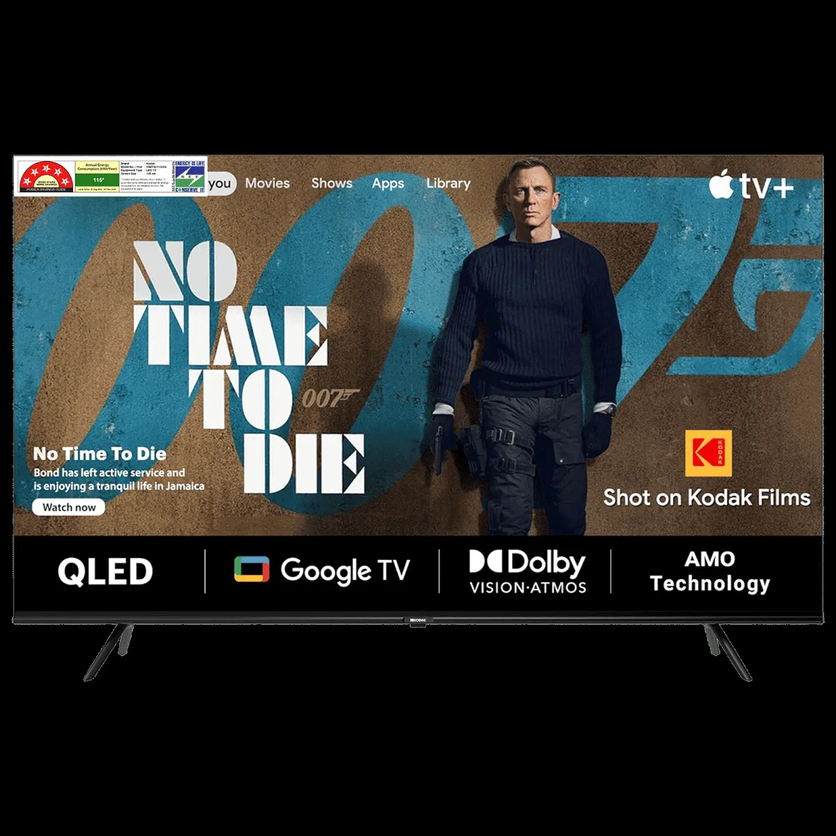 KODAK Matrix 127 cm (50 inch) QLED 4K Ultra HD Google TV with DTS TruSurround Technology (2022 model)