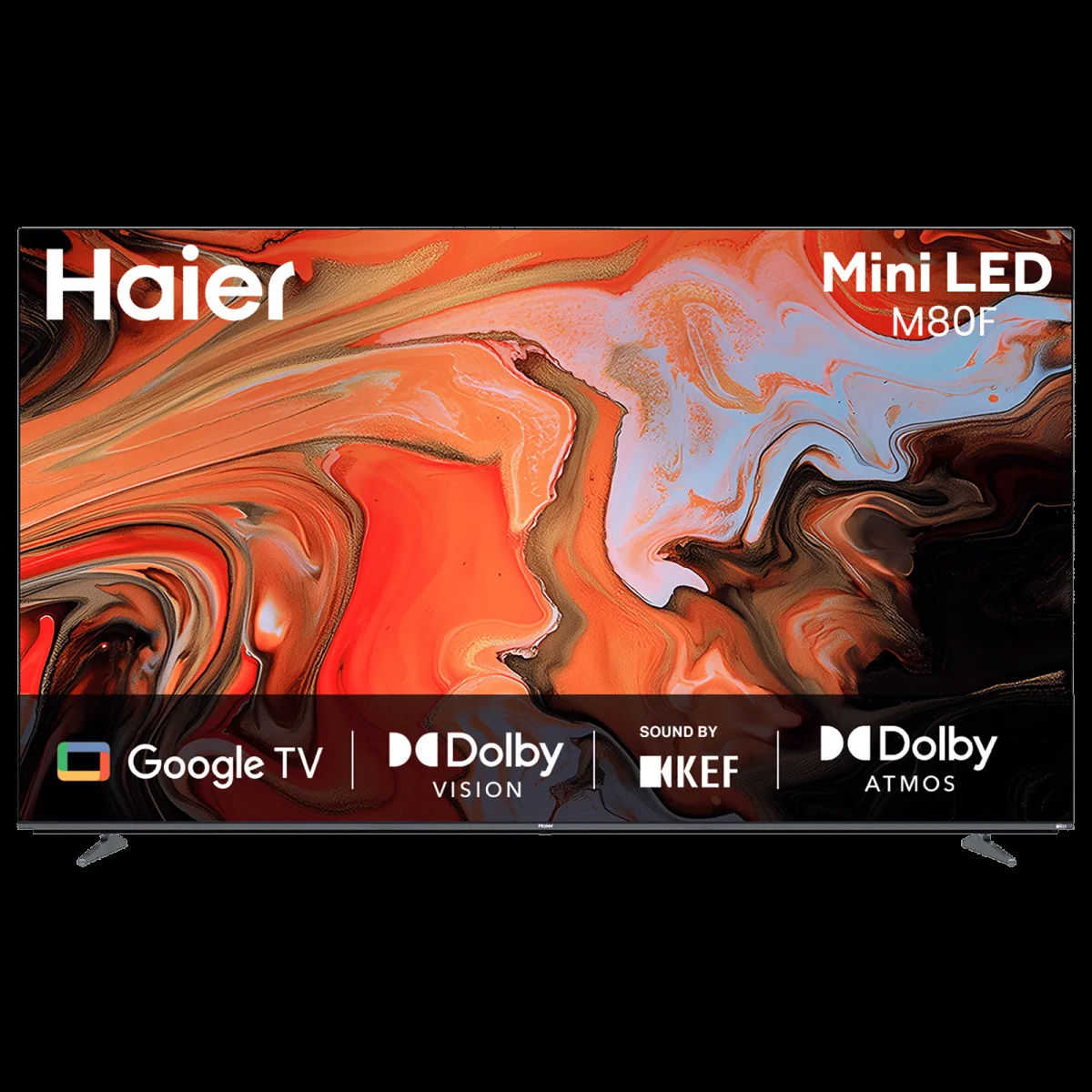 Haier 55M80 140 cm (55 inch) 2 Star 4K Ultra HD Mini LED Smart Google TV with Google Assistant Support (2025 model)